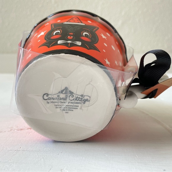 CARNIVAL COTTAGE HALLOWEEN BLACK CAT Mug By JOHANNA PARKER NWT - Picture 4 of 8